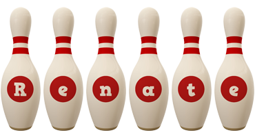 Renate bowling-pin logo