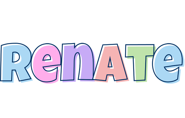 Renate pastel logo