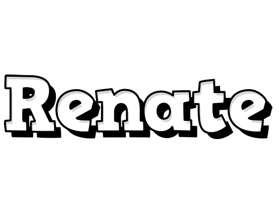 Renate snowing logo