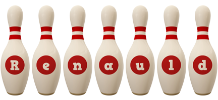Renauld bowling-pin logo