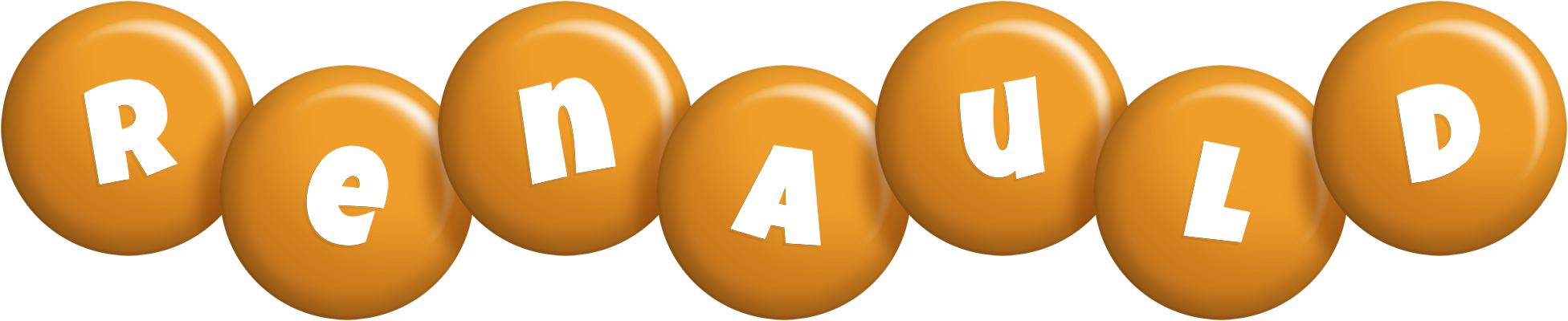 Renauld candy-orange logo