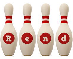 Rend bowling-pin logo