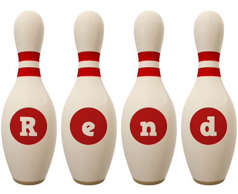 Rend bowling-pin logo