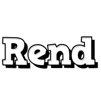 Rend snowing logo