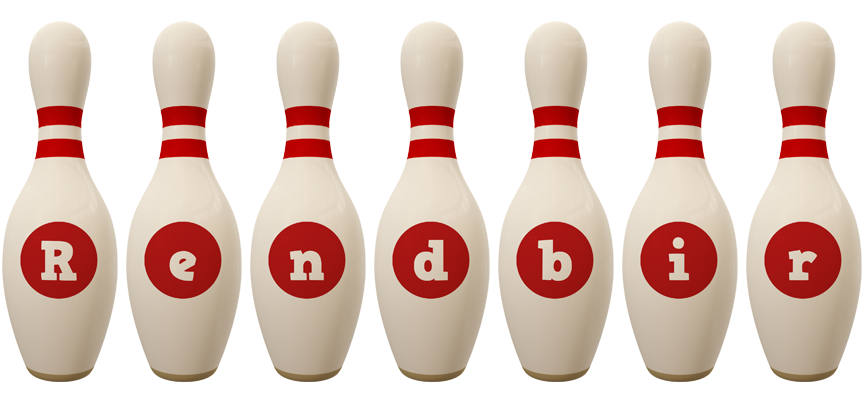 Rendbir bowling-pin logo