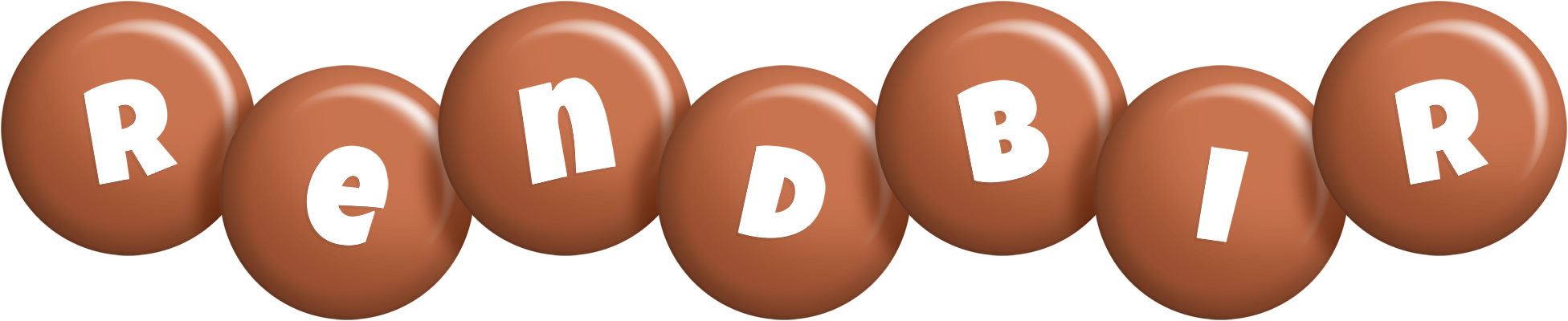 Rendbir candy-brown logo