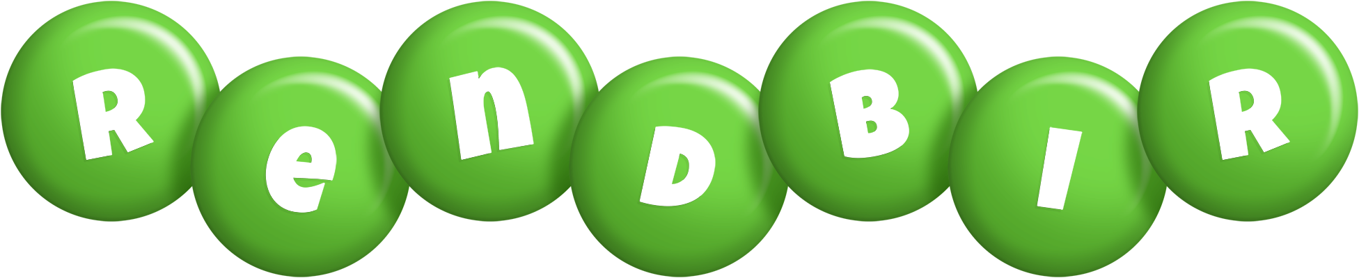 Rendbir candy-green logo