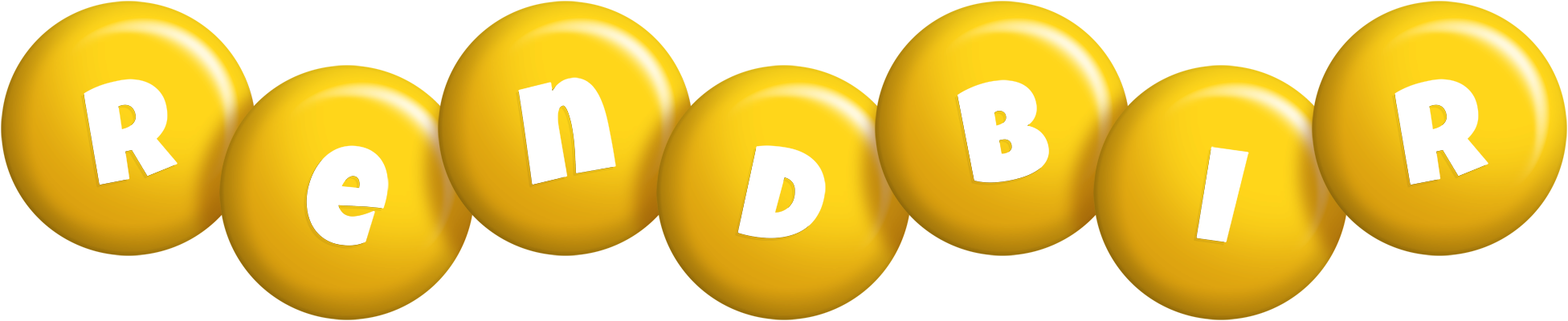 Rendbir candy-yellow logo