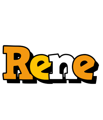 Rene cartoon logo