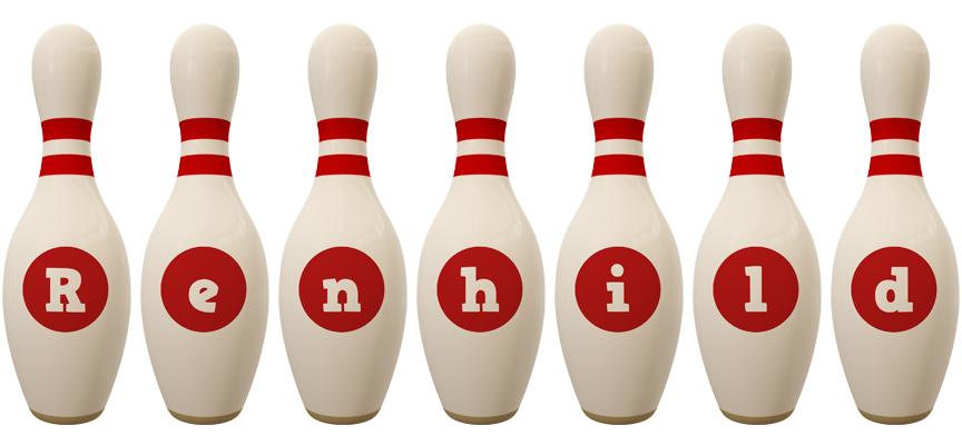 Renhild bowling-pin logo