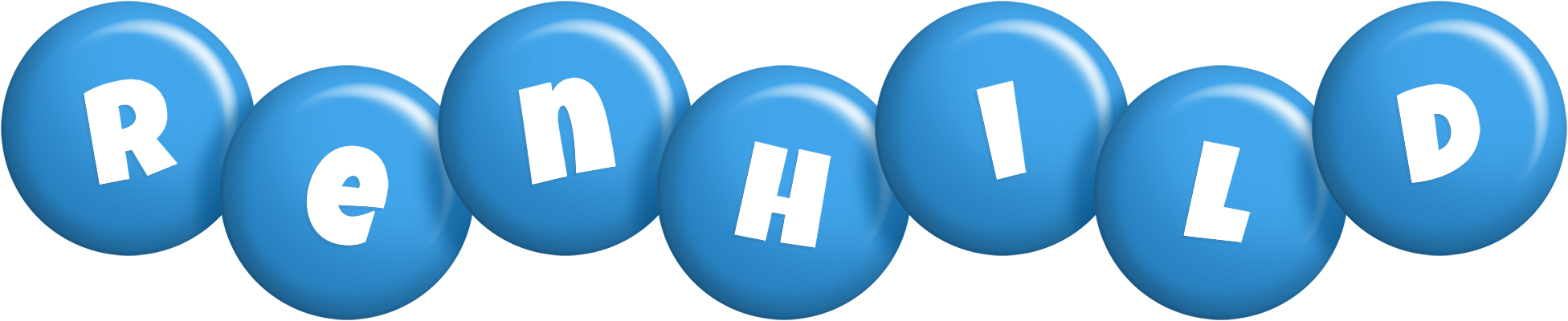 Renhild candy-blue logo