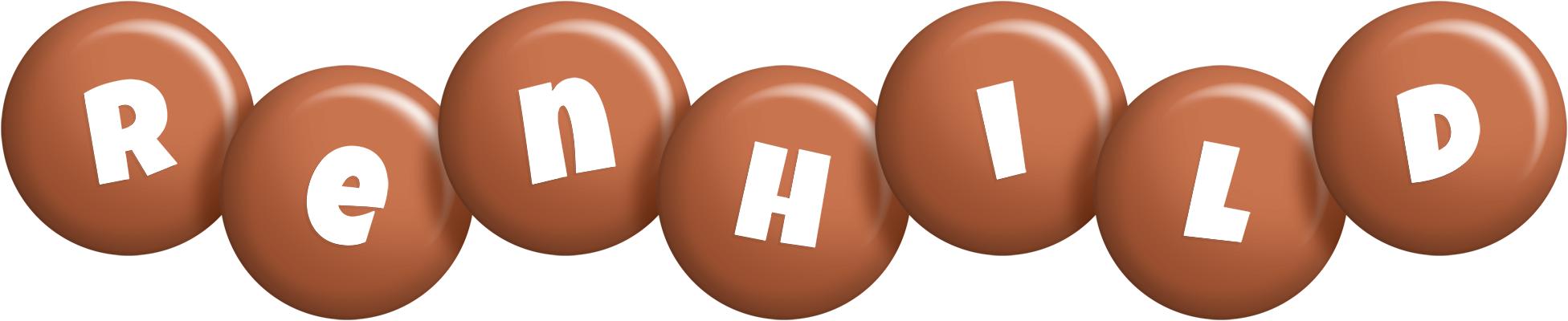 Renhild candy-brown logo