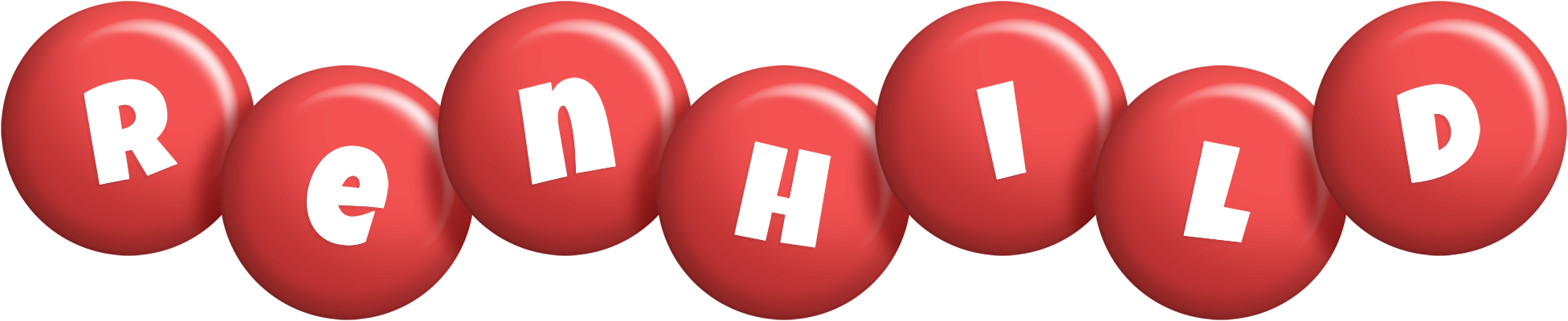 Renhild candy-red logo
