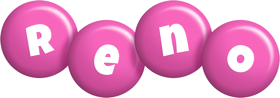 Reno candy-pink logo