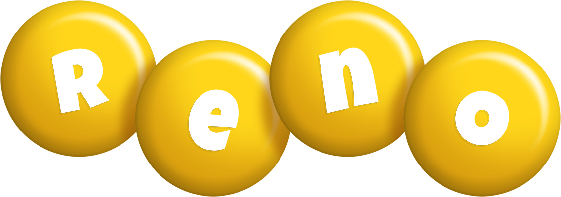 Reno candy-yellow logo