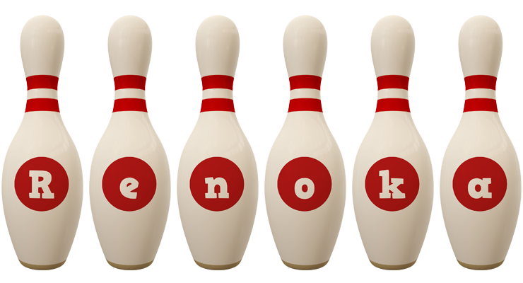 Renoka bowling-pin logo
