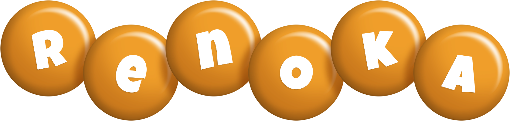 Renoka candy-orange logo
