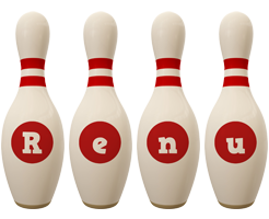 Renu bowling-pin logo