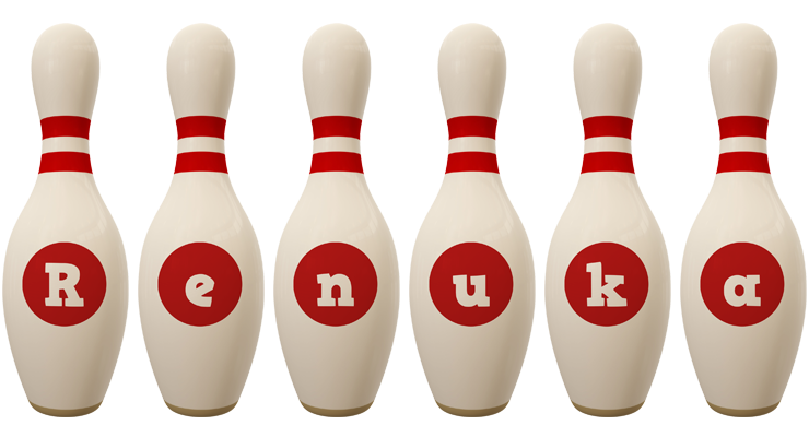 Renuka bowling-pin logo