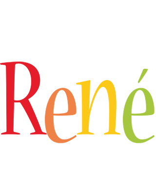 René birthday logo