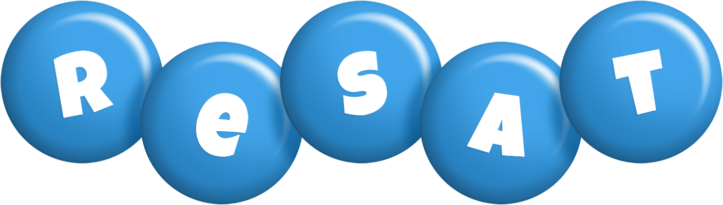 Resat candy-blue logo