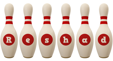 Reshad bowling-pin logo