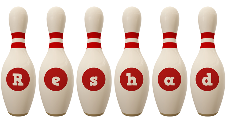 Reshad bowling-pin logo