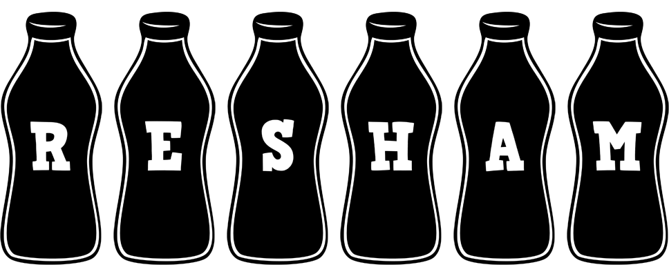 Resham bottle logo