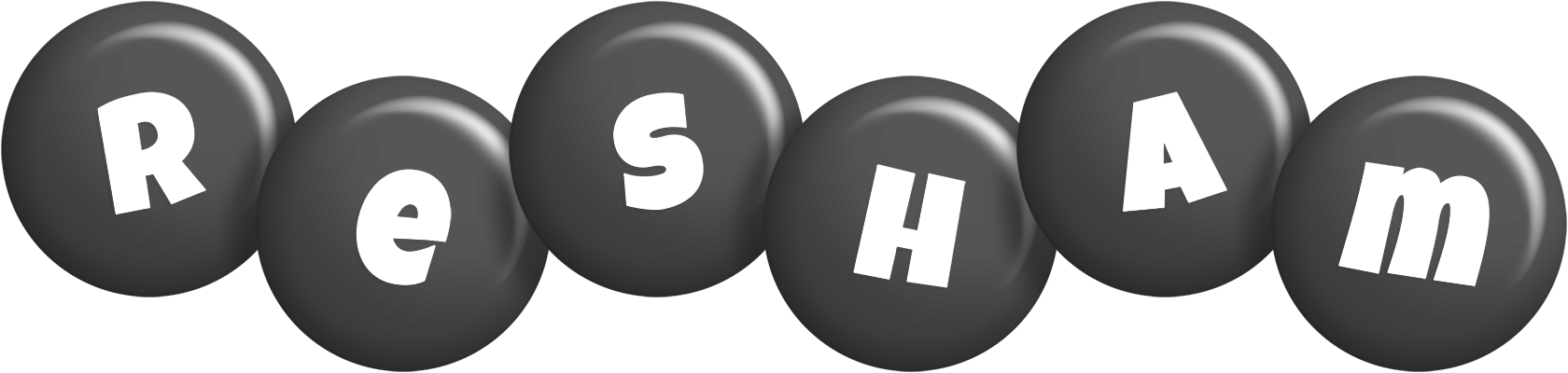 Resham candy-black logo