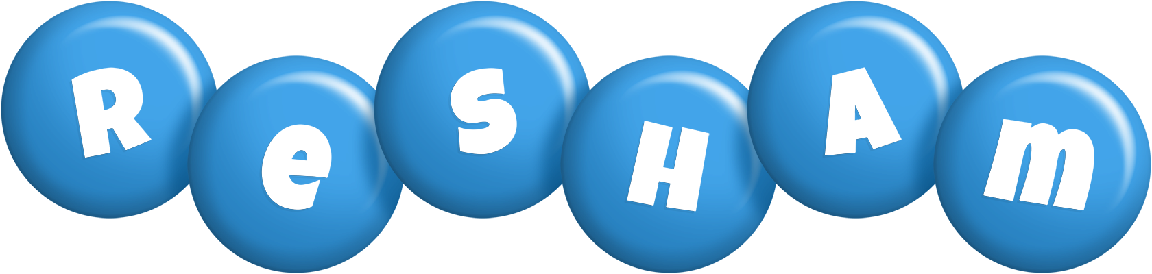 Resham candy-blue logo
