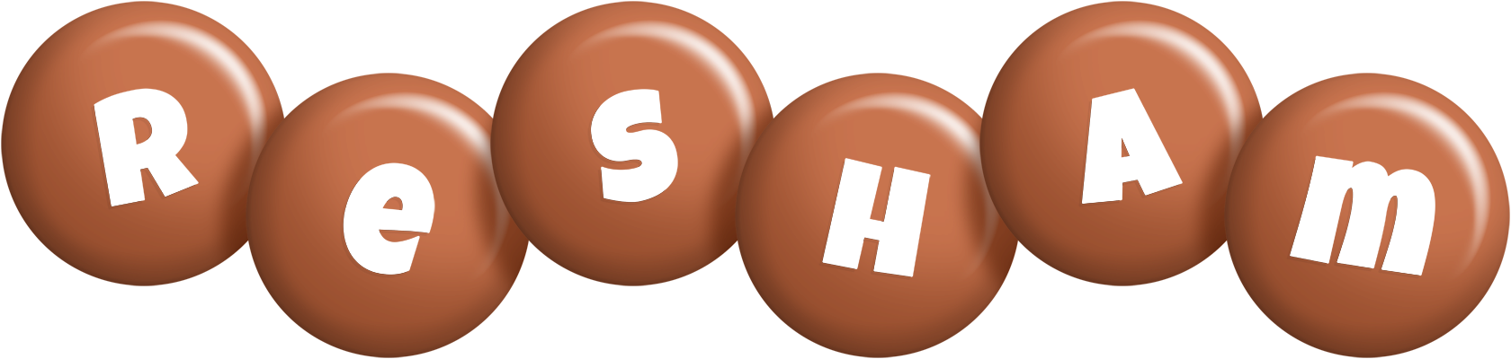 Resham candy-brown logo
