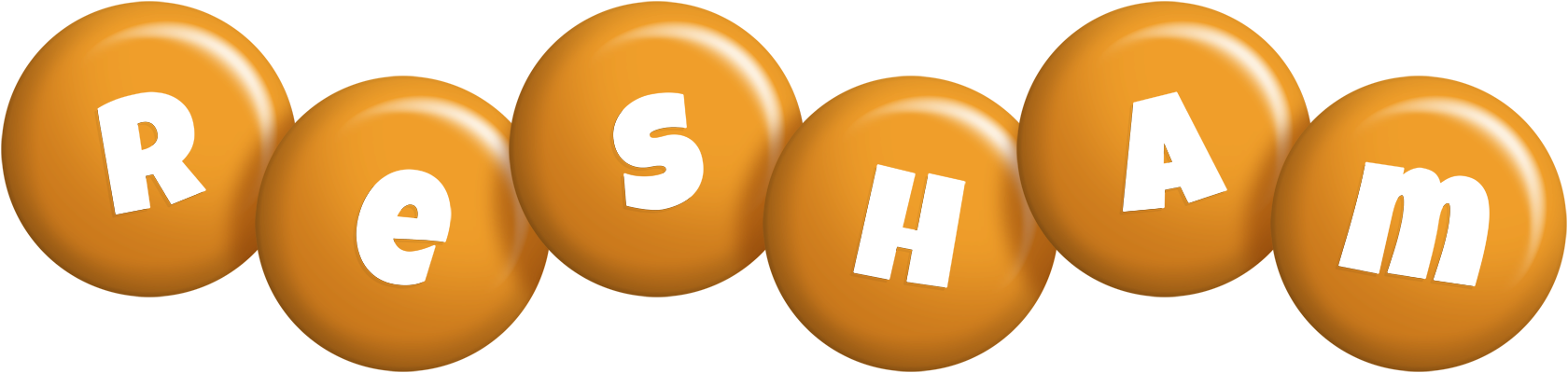 Resham candy-orange logo
