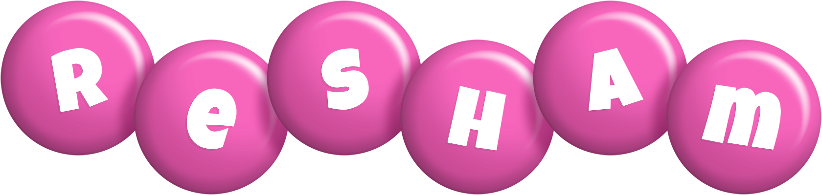 Resham candy-pink logo