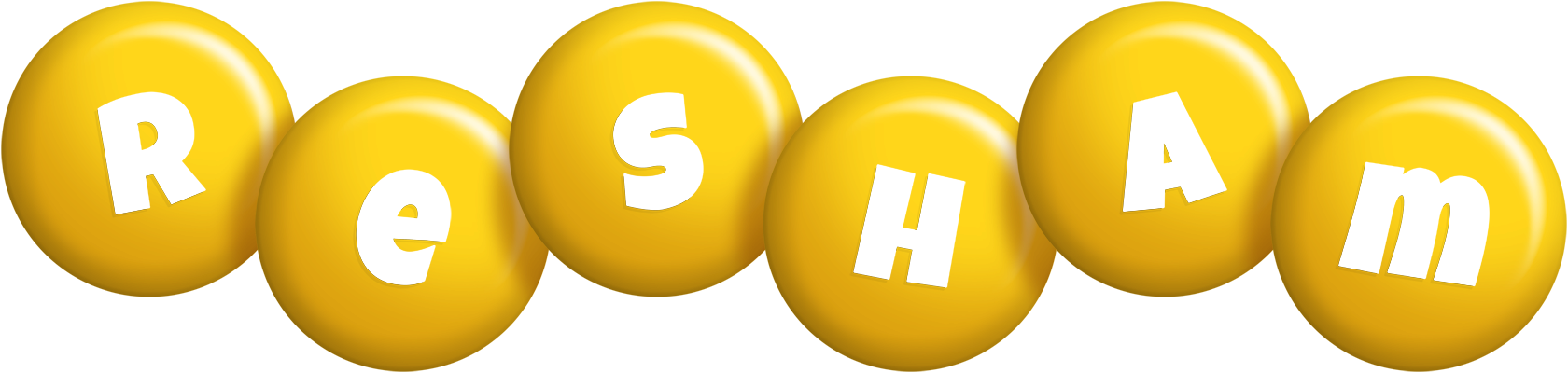 Resham candy-yellow logo