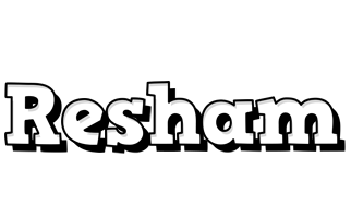 Resham snowing logo