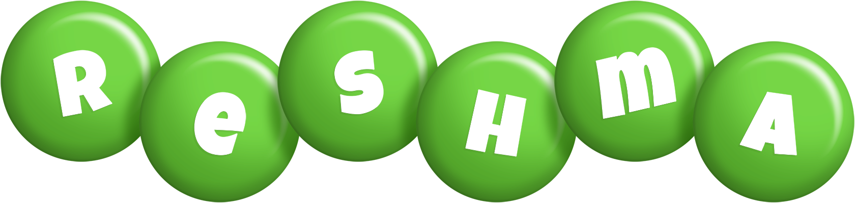 Reshma candy-green logo