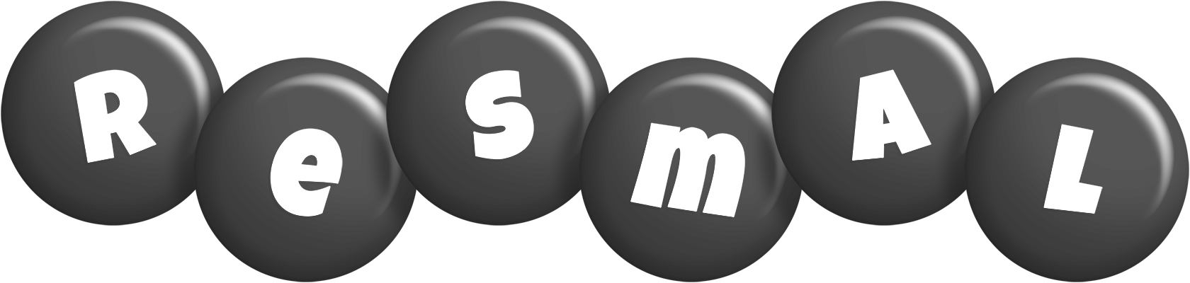 Resmal candy-black logo