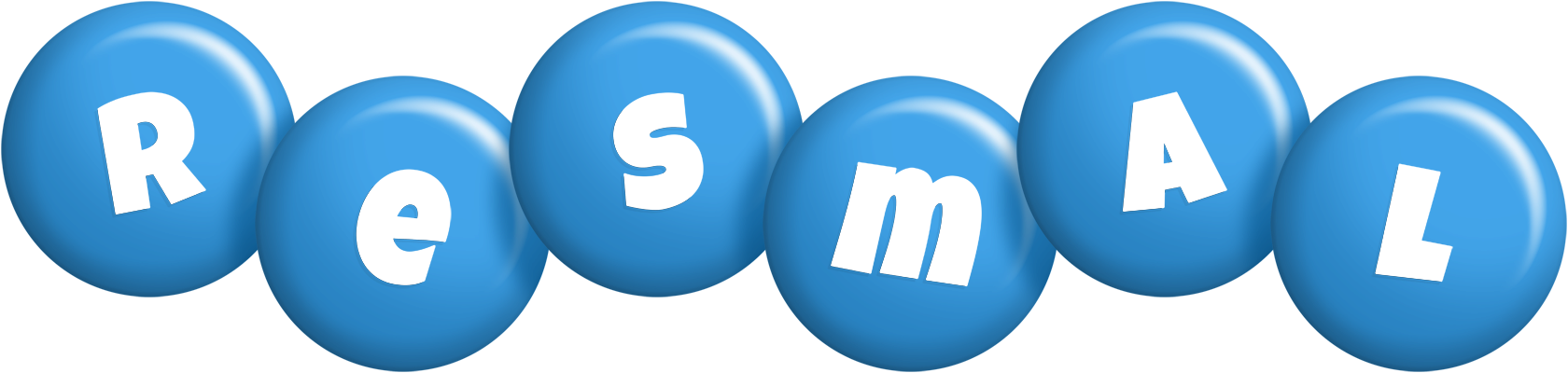 Resmal candy-blue logo