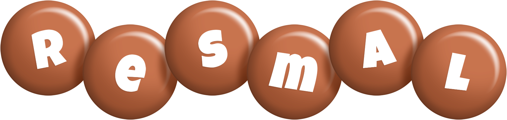 Resmal candy-brown logo