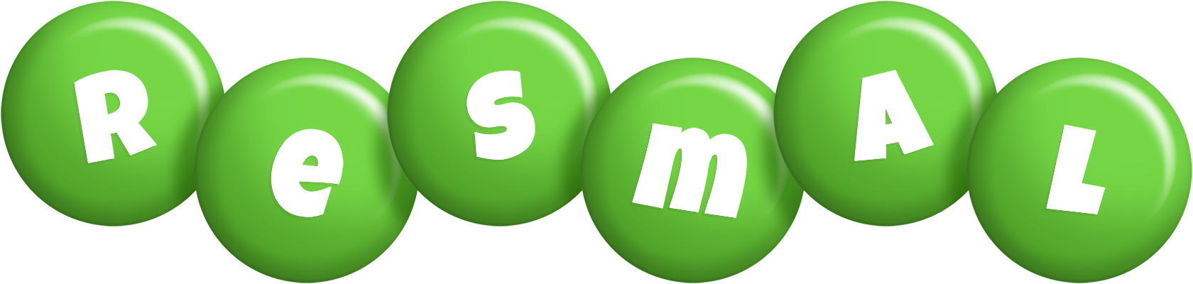 Resmal candy-green logo