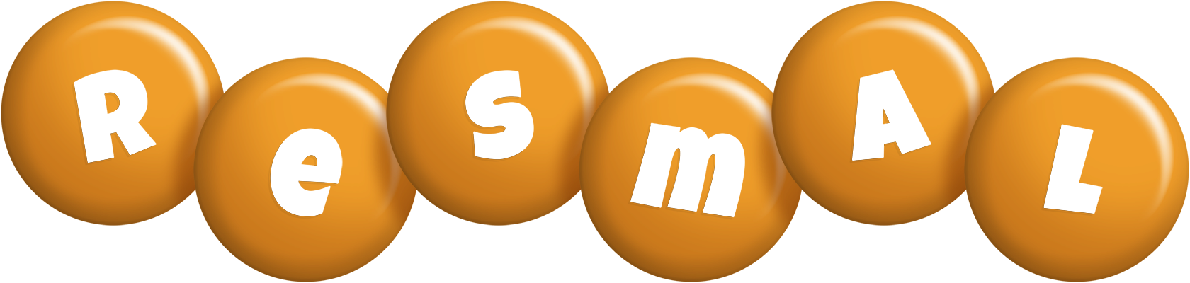 Resmal candy-orange logo