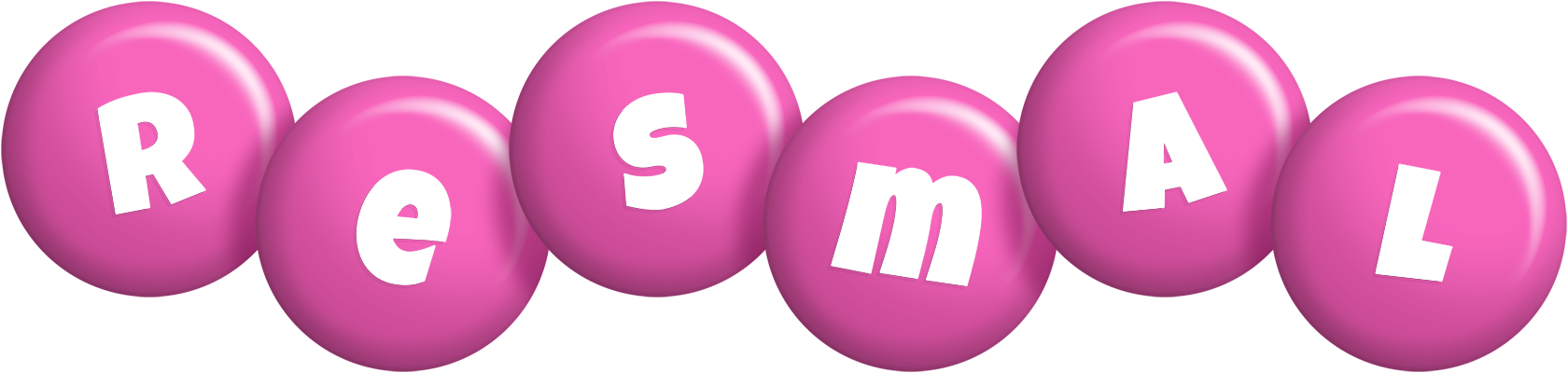 Resmal candy-pink logo
