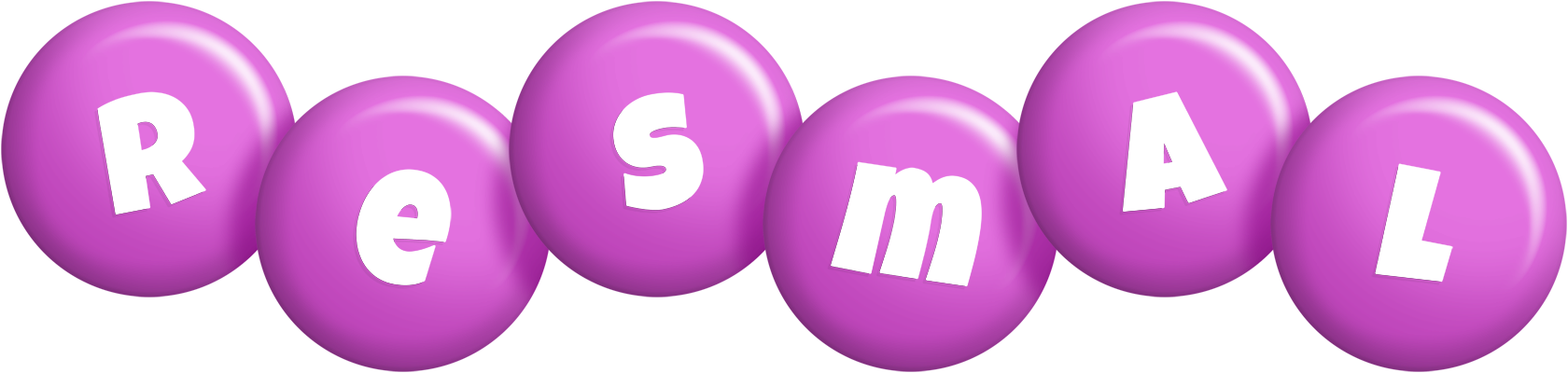 Resmal candy-purple logo