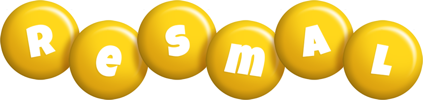 Resmal candy-yellow logo