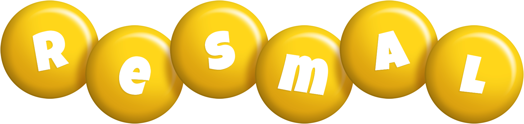 Resmal candy-yellow logo