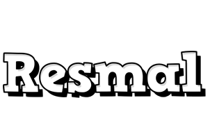 Resmal snowing logo