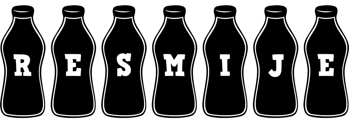 Resmije bottle logo