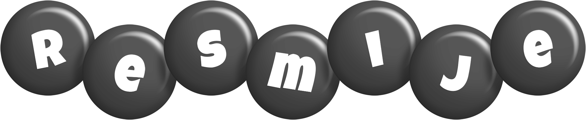 Resmije candy-black logo