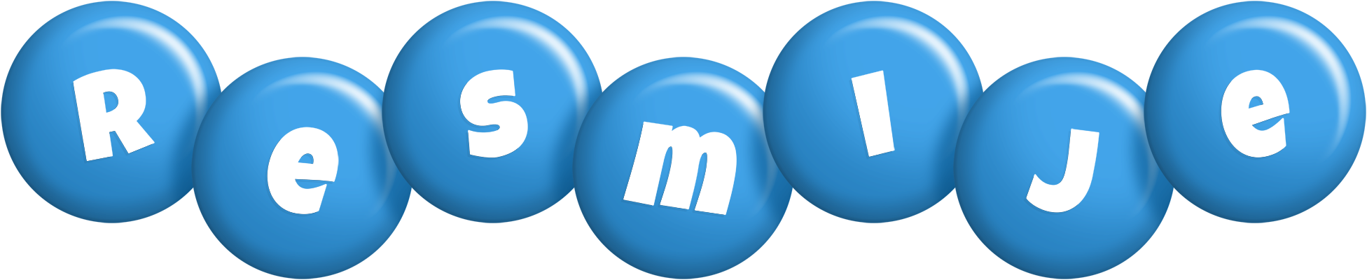 Resmije candy-blue logo