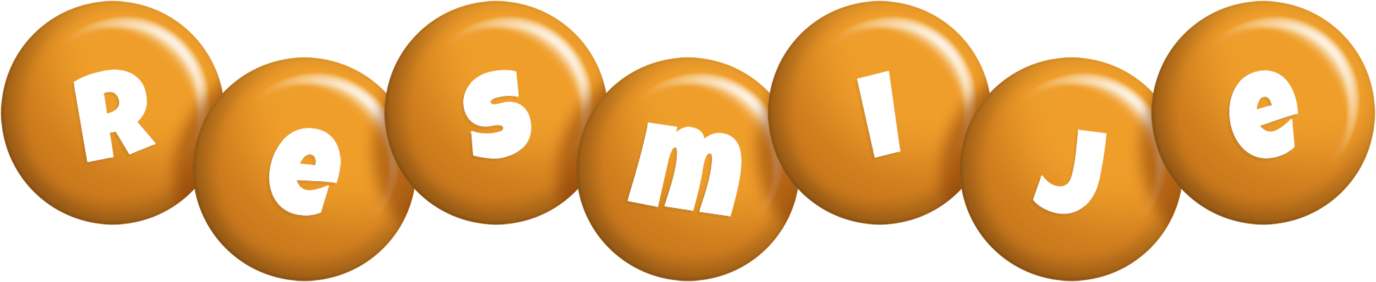 Resmije candy-orange logo
